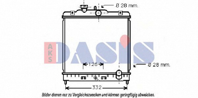 AKS DASIS 100890n -  Радиатор, охлаждение двигателя